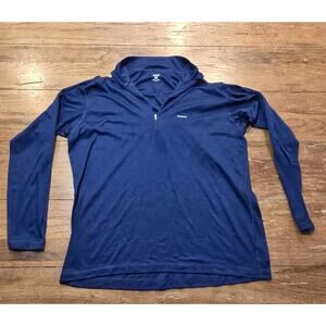 Patagonia Mens XL Midweight 1/4 Zip Base Layer Top Shirt Blue PN44262 Extra LG